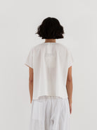 Toogood Poet Top in Chalk - TOOGOOD at Worthwhile - shop TOP