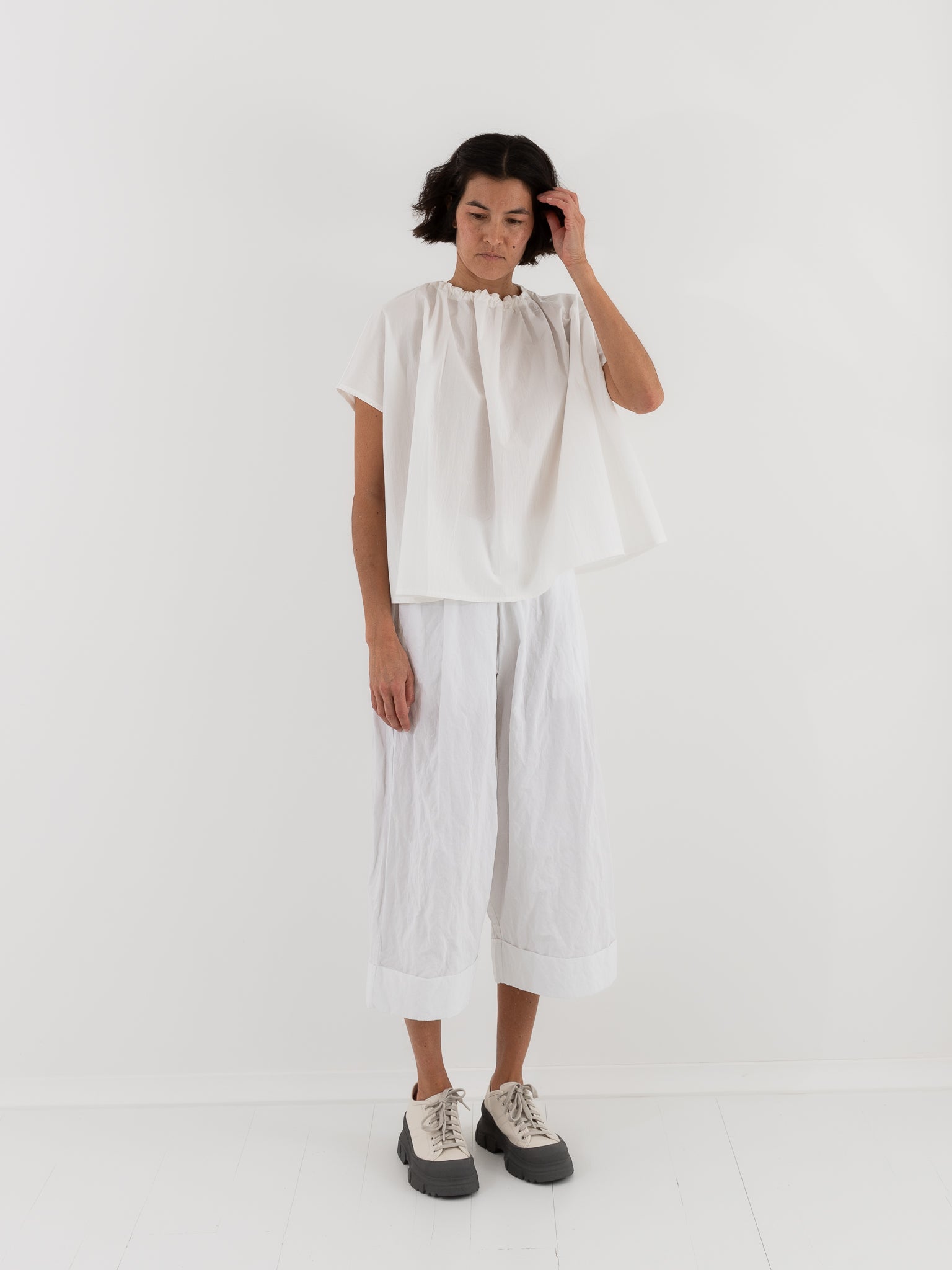 Toogood Poet Top in Chalk - TOOGOOD at Worthwhile - shop TOP