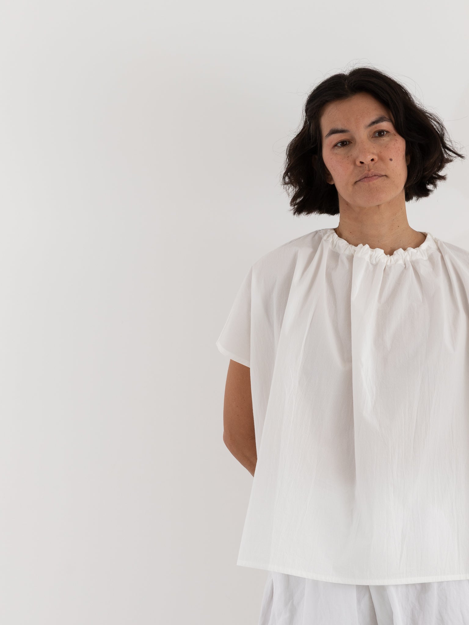 Toogood Poet Top in Chalk - TOOGOOD at Worthwhile - shop TOP