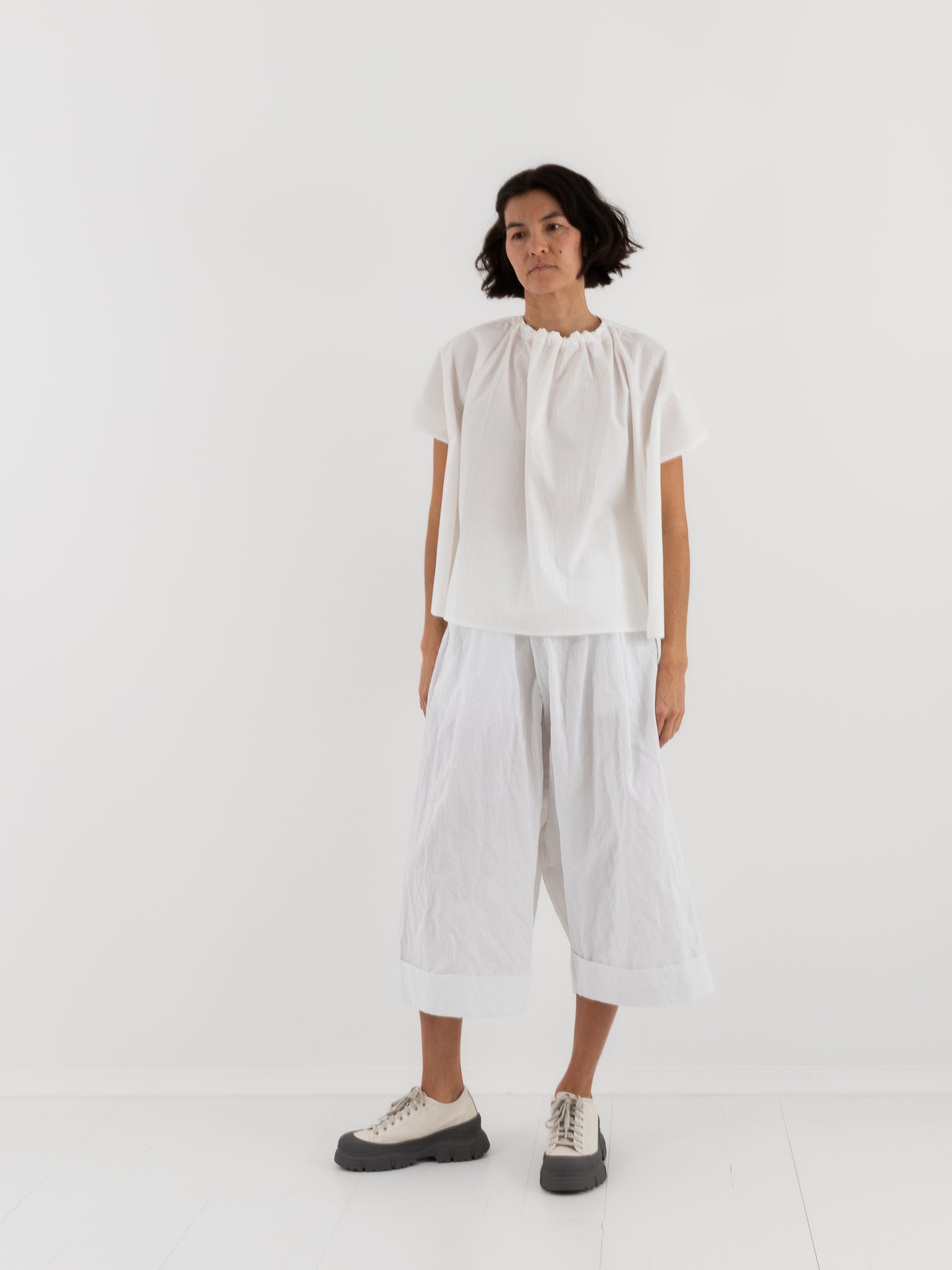 Toogood Poet Top in Chalk - TOOGOOD at Worthwhile - shop TOP