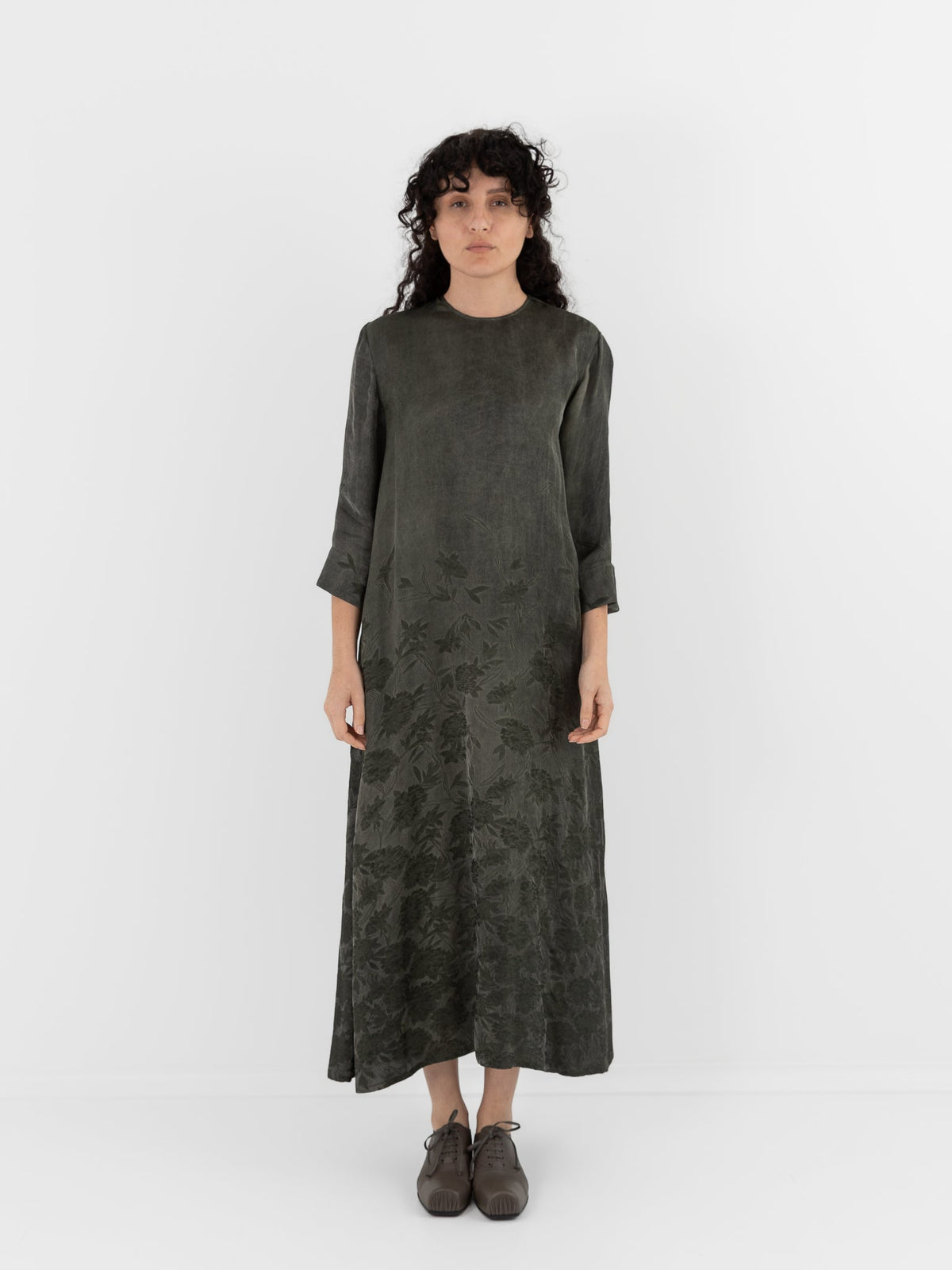Uma Wang Apostte Dress in Grey/Green - UMA WANG at Worthwhile - shop DRESS