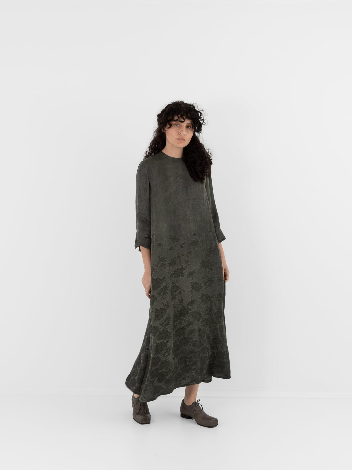 Uma Wang Apostte Dress in Grey/Green - UMA WANG at Worthwhile - shop DRESS