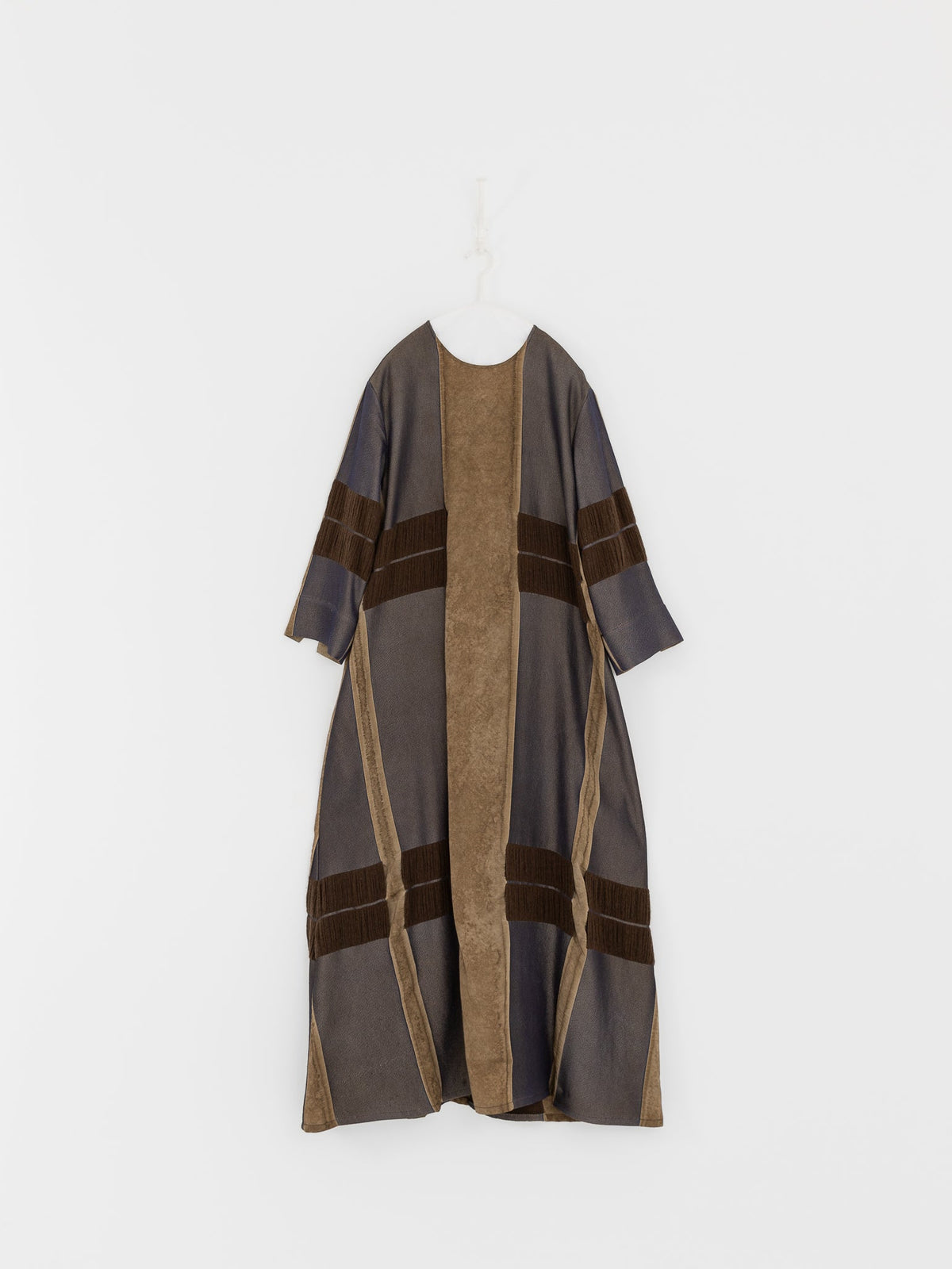 Uma Wang Apostte Dress in Tan/Blue/Brown - UMA WANG at Worthwhile - shop DRESS