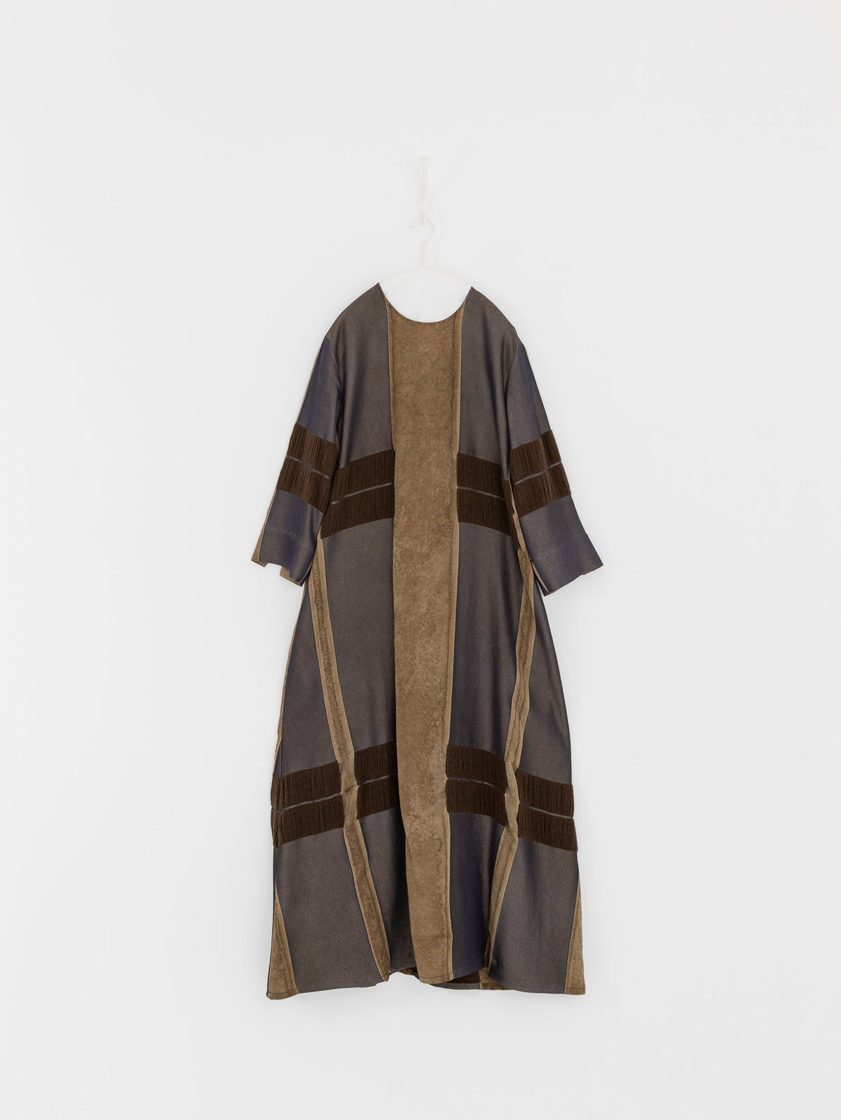 Uma Wang Apostte Dress in Tan/Blue/Brown - UMA WANG at Worthwhile - shop DRESS