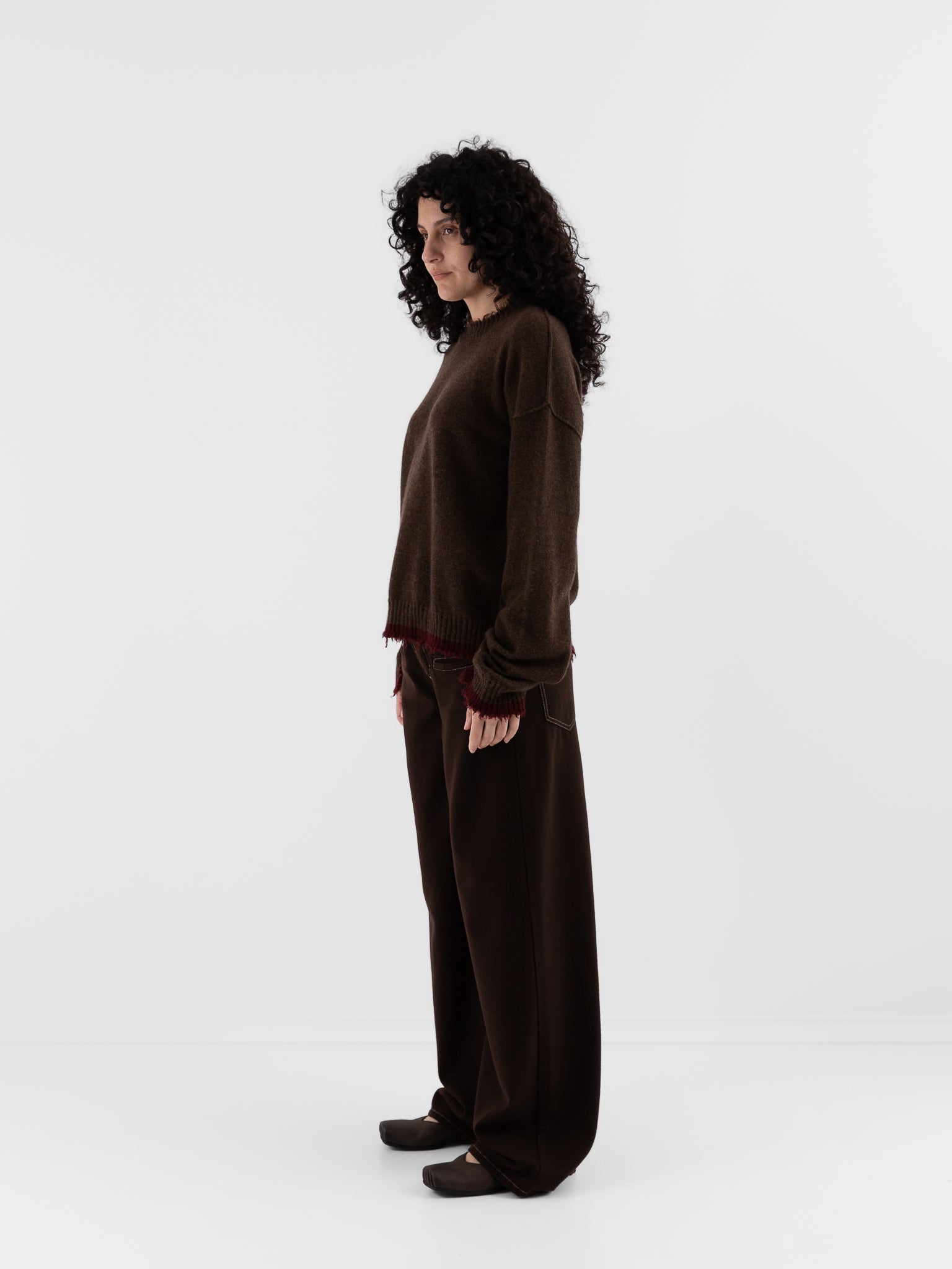 Uma Wang Ball Pants in Brown - UMA WANG at Worthwhile - shop PANT