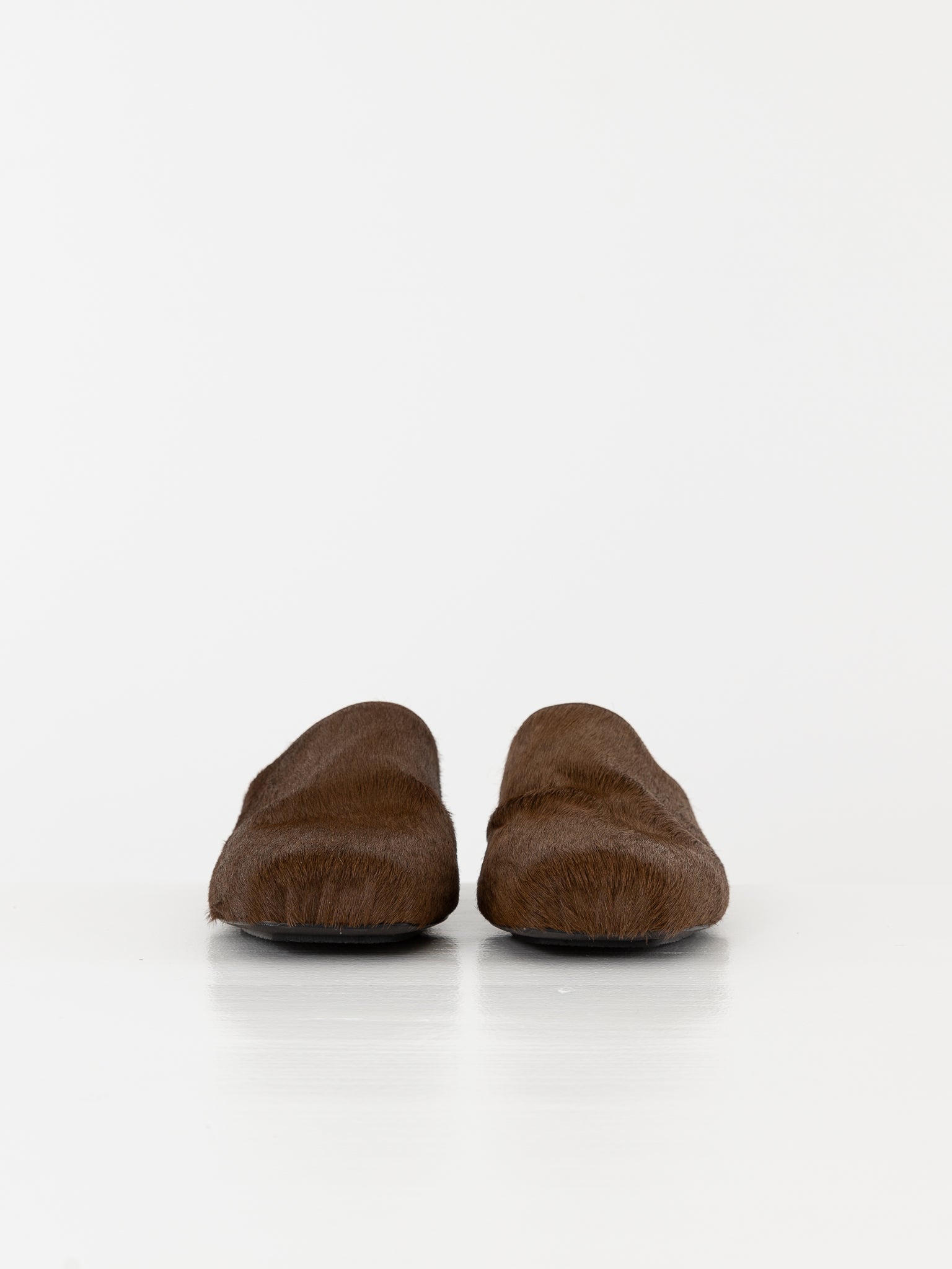 Uma Wang Ballet Slipper in Brown - UMA WANG at Worthwhile - shop SHOES