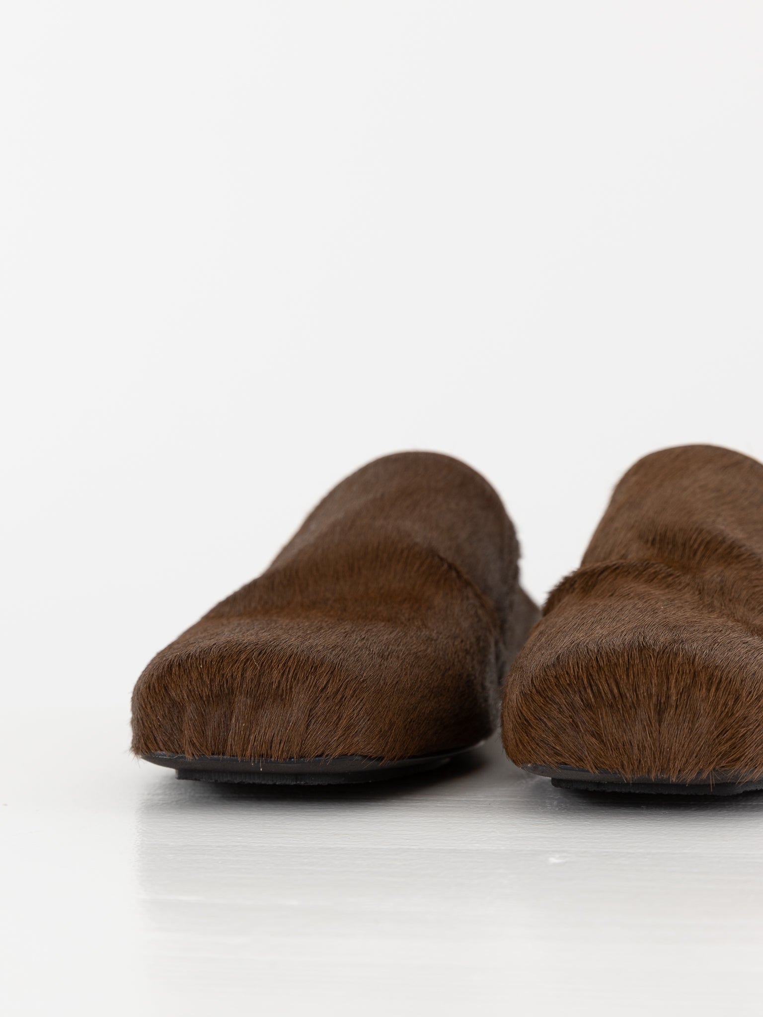 Uma Wang Ballet Slipper in Brown - UMA WANG at Worthwhile - shop SHOES