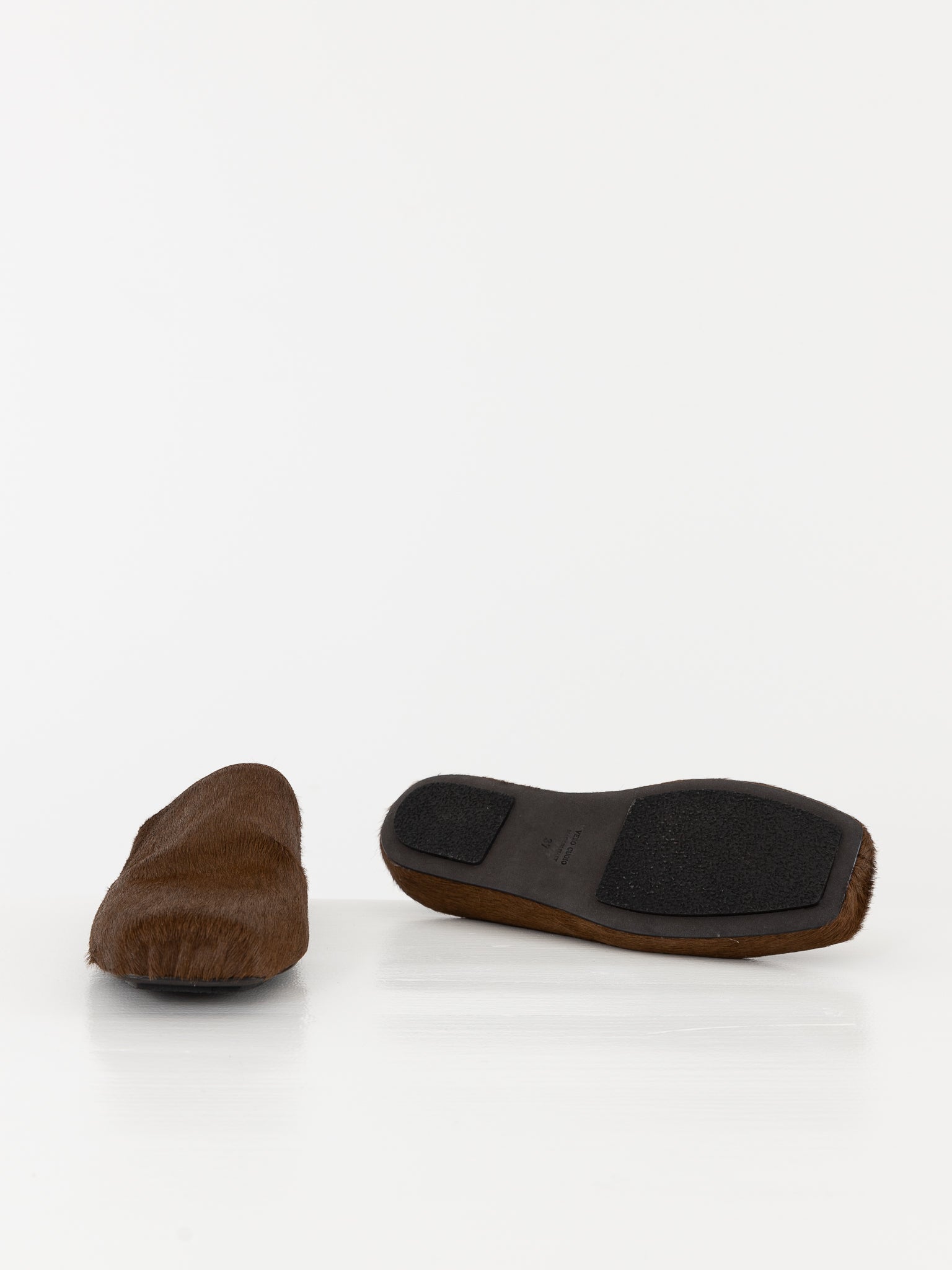 Uma Wang Ballet Slipper in Brown - UMA WANG at Worthwhile - shop SHOES