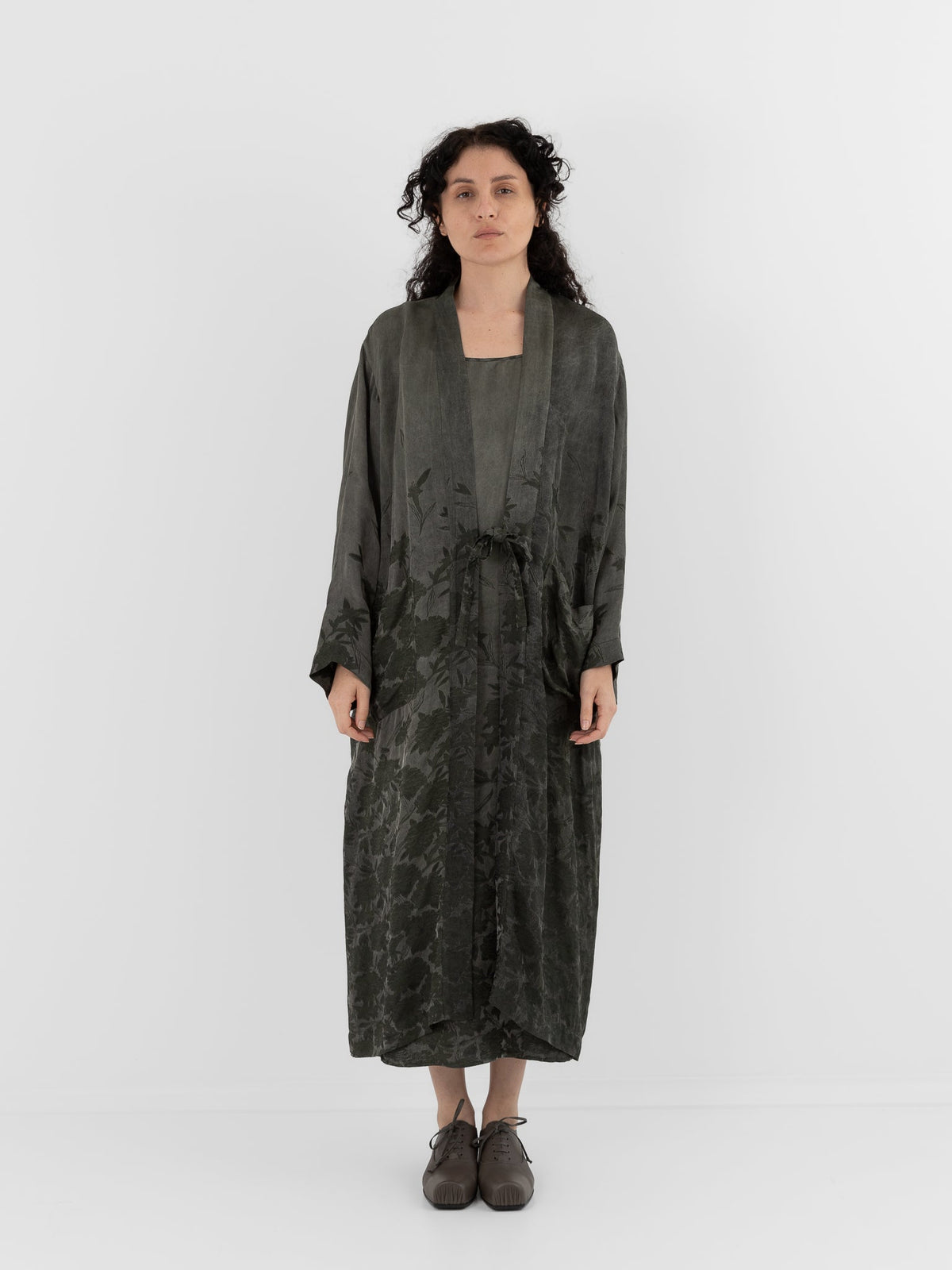 Uma Wang Corry Coat in Grey/Green - UMA WANG at Worthwhile - shop COAT