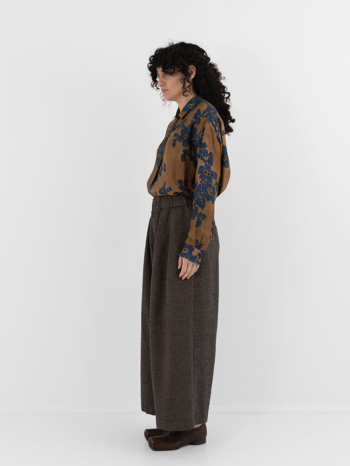 Uma Wang Poetic Pants in Grey/Blue - UMA WANG at Worthwhile - shop PANT