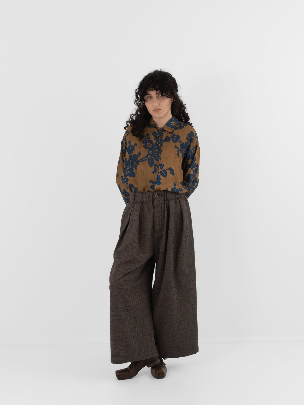 Uma Wang Poetic Pants in Grey/Blue - UMA WANG at Worthwhile - shop PANT