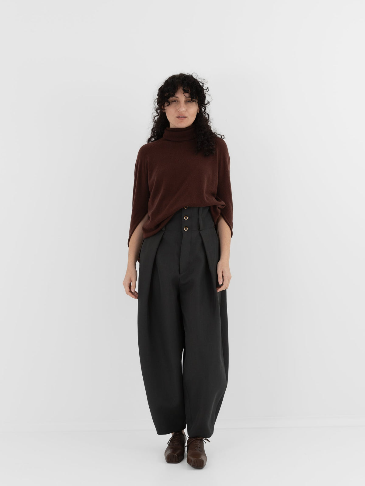 Uma Wang Poly Pants in Grey/Green - UMA WANG at Worthwhile - shop PANT