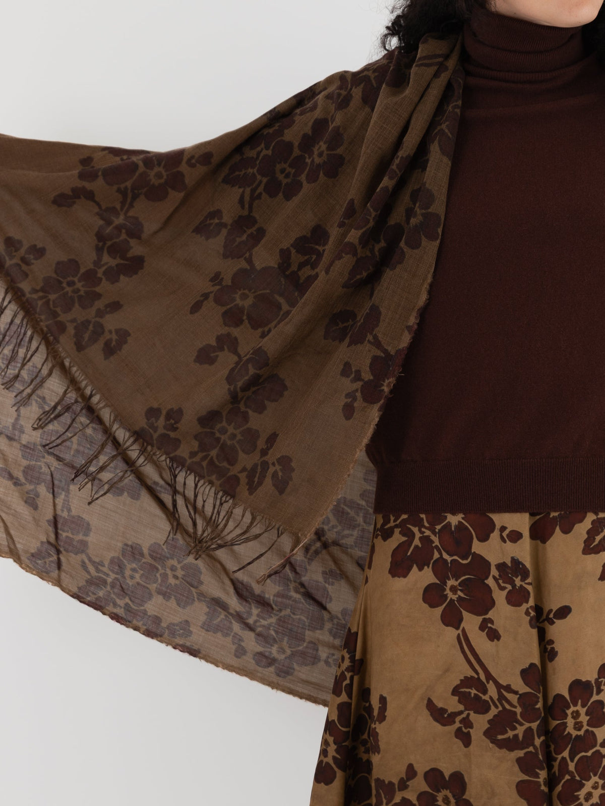 Uma Wang Scarf in Mustard/Red - UMA WANG at Worthwhile - shop SCARF