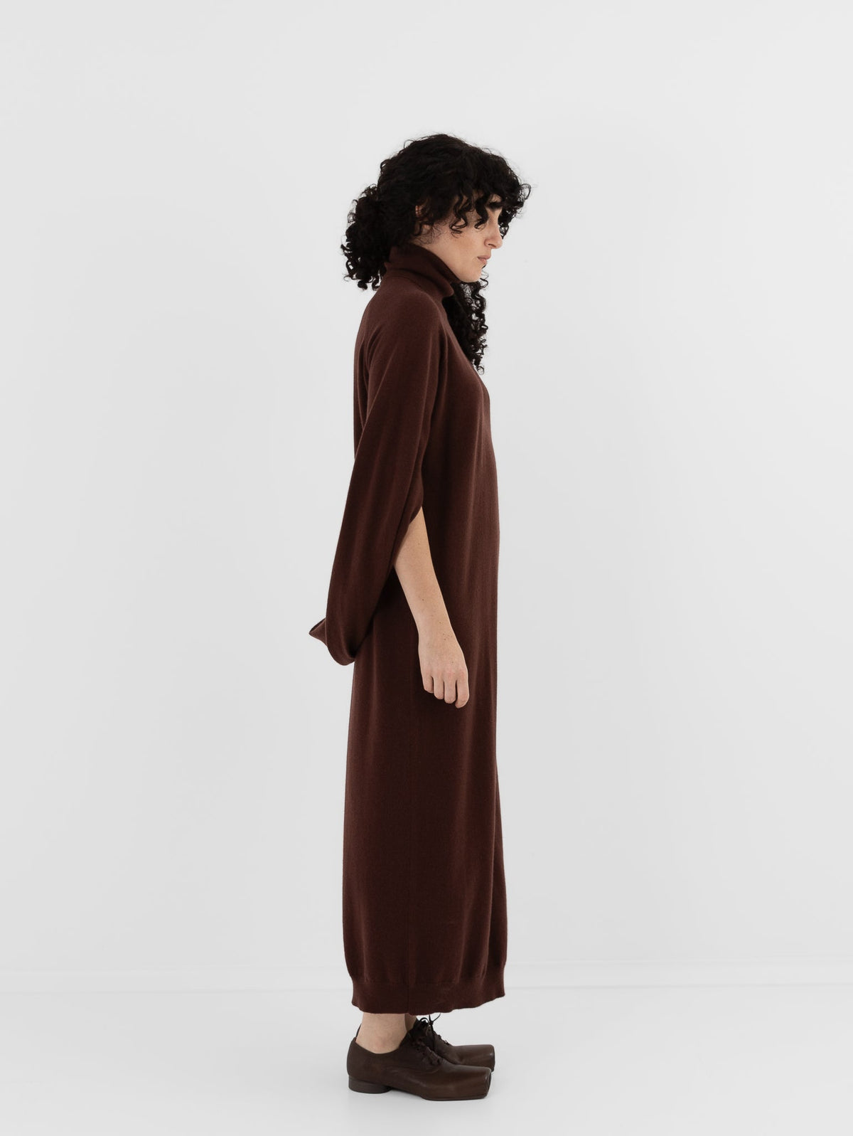 Uma Wang Wrap Dress in Brown/Red - UMA WANG at Worthwhile - shop DRESS