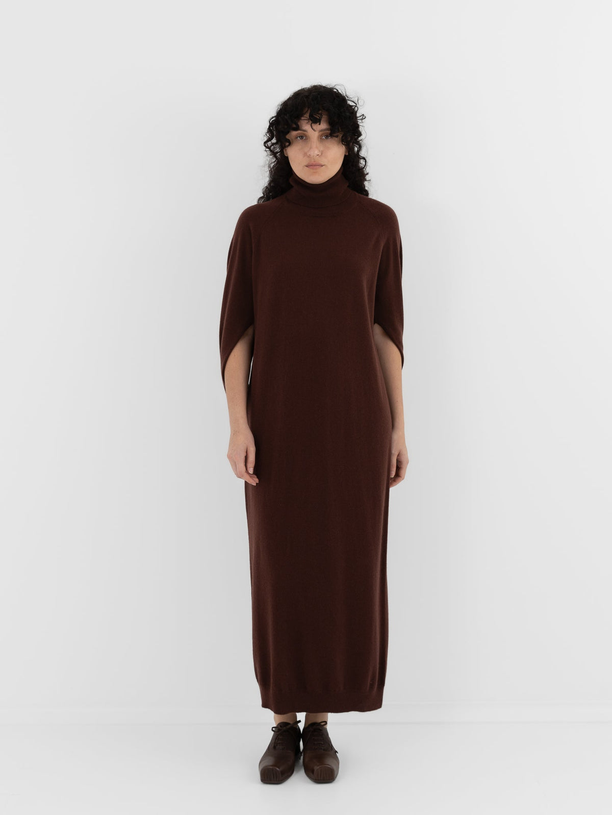 Uma Wang Wrap Dress in Brown/Red - UMA WANG at Worthwhile - shop DRESS