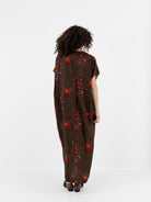 Uma Wang Acre Dress in Brown/Red - UMA WANG at Worthwhile - shop DRESS