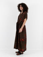 Uma Wang Acre Dress in Brown/Red - UMA WANG at Worthwhile - shop DRESS