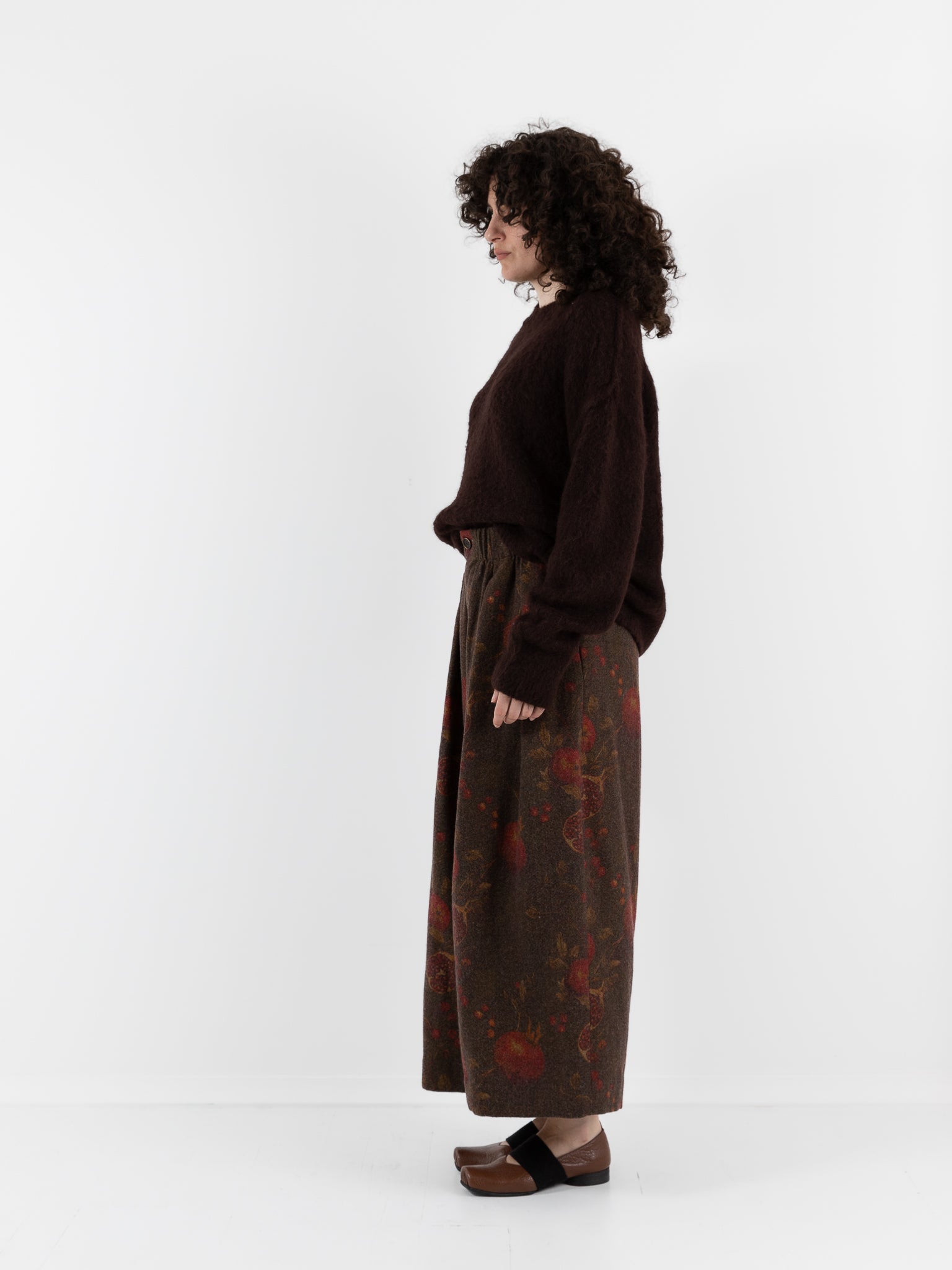Uma Wang Poetic Pants in Brown/Red - UMA WANG at Worthwhile - shop PANT