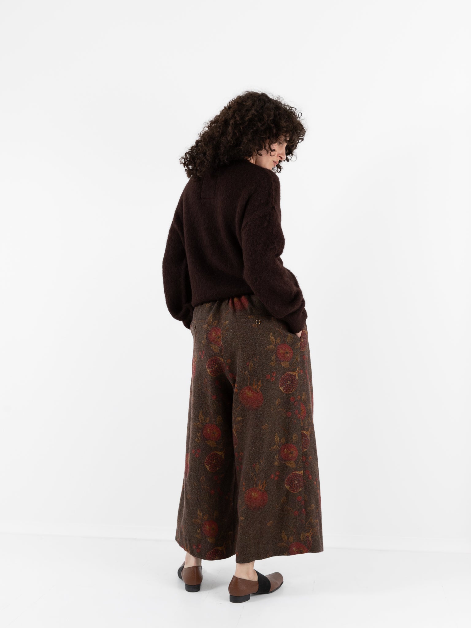 Uma Wang Poetic Pants in Brown/Red - UMA WANG at Worthwhile - shop PANT