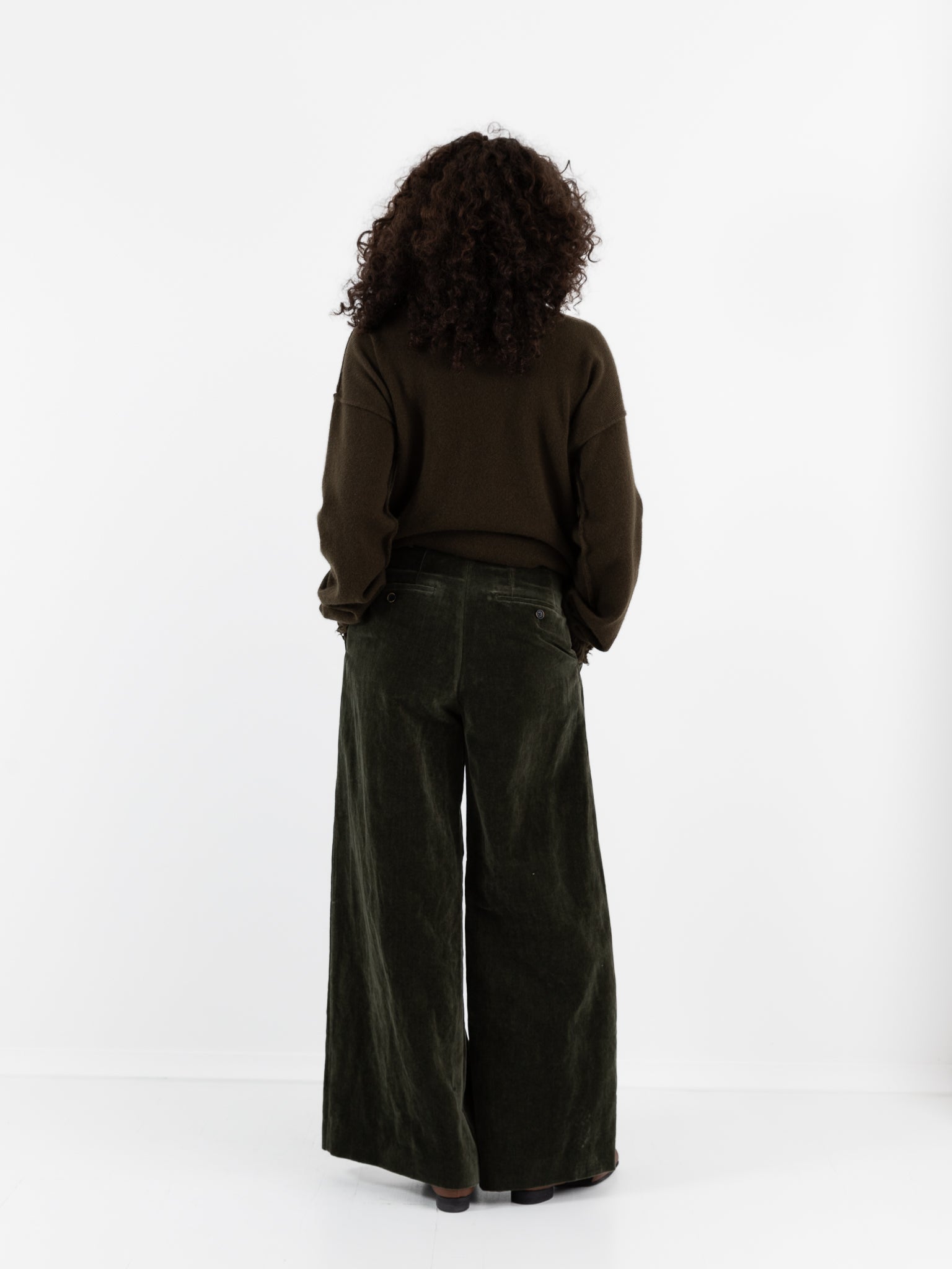 Uma Wang Pudding Pants in Dark Green - UMA WANG at Worthwhile - shop PANT