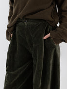 Uma Wang Pudding Pants in Dark Green - UMA WANG at Worthwhile - shop PANT