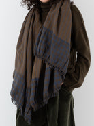 Uma Wang Scarf in Brown/Blue - UMA WANG at Worthwhile - shop SCARF