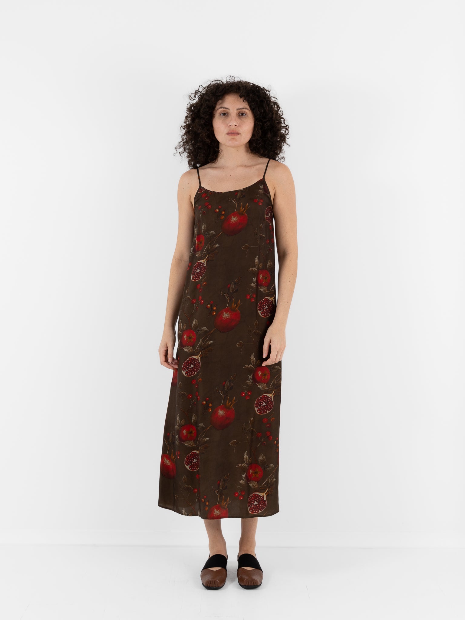 Uma Wang Anaya Dress in Brown/Red - UMA WANG at Worthwhile - shop DRESS