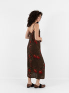 Uma Wang Anaya Dress in Brown/Red - UMA WANG at Worthwhile - shop DRESS