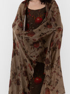 Uma Wang Scarf in tan/Red/Green - UMA WANG at Worthwhile - shop SCARF
