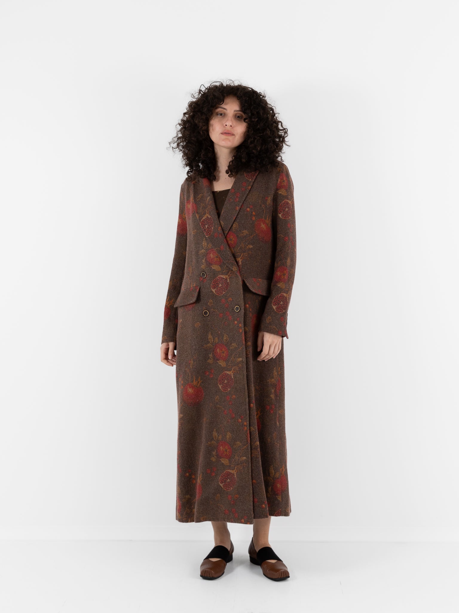 Uma Wang Camelot Coat in Brown/Red - UMA WANG at Worthwhile - shop COAT