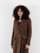 Uma Wang Camelot Coat in Brown/Red - UMA WANG at Worthwhile - shop COAT