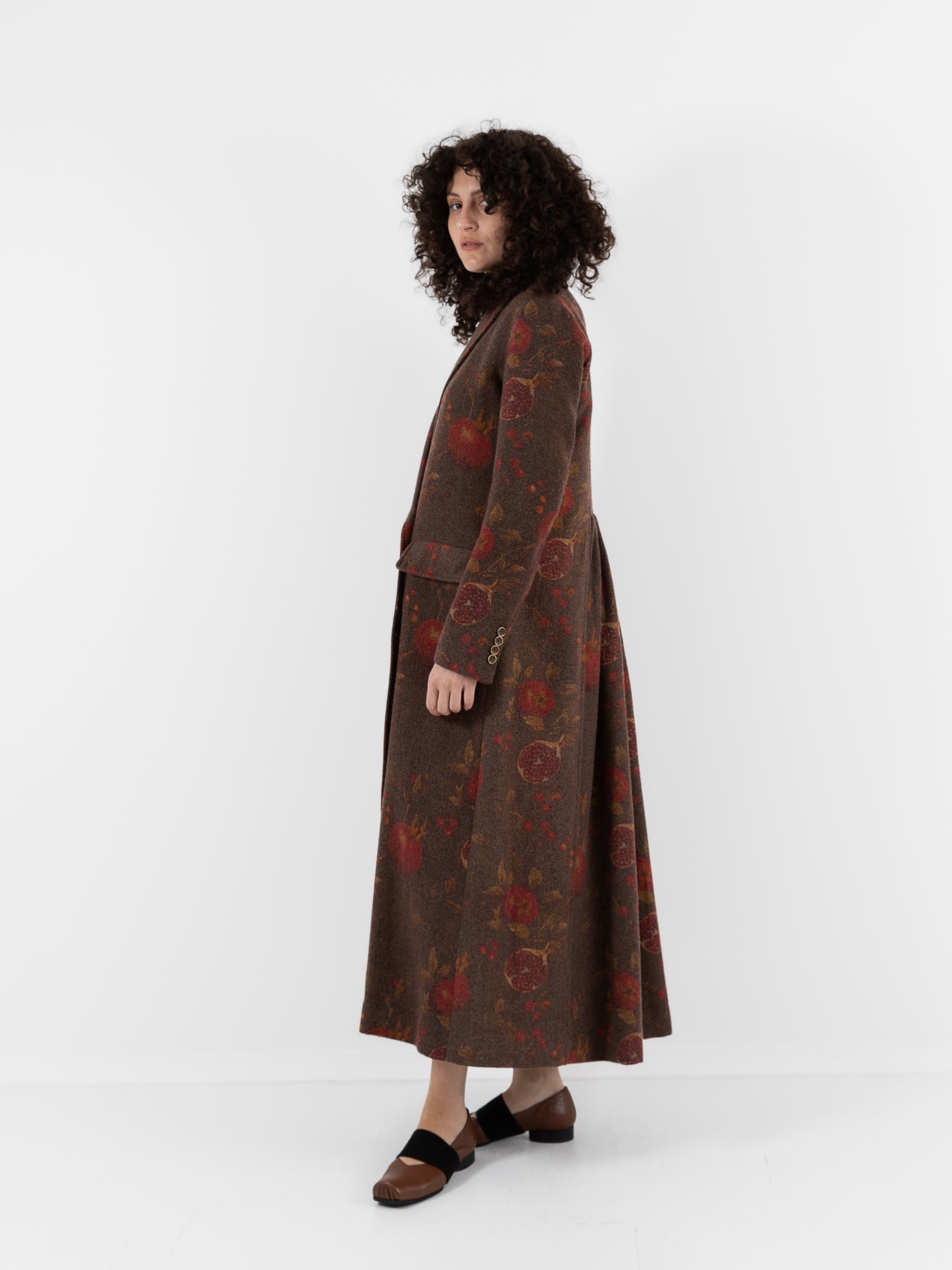 Uma Wang Camelot Coat in Brown/Red - UMA WANG at Worthwhile - shop COAT
