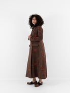 Uma Wang Camelot Coat in Brown/Red - UMA WANG at Worthwhile - shop COAT