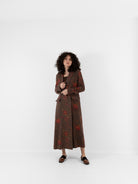 Uma Wang Camelot Coat in Brown/Red - UMA WANG at Worthwhile - shop COAT