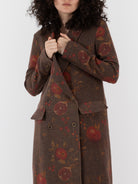 Uma Wang Camelot Coat in Brown/Red - UMA WANG at Worthwhile - shop COAT