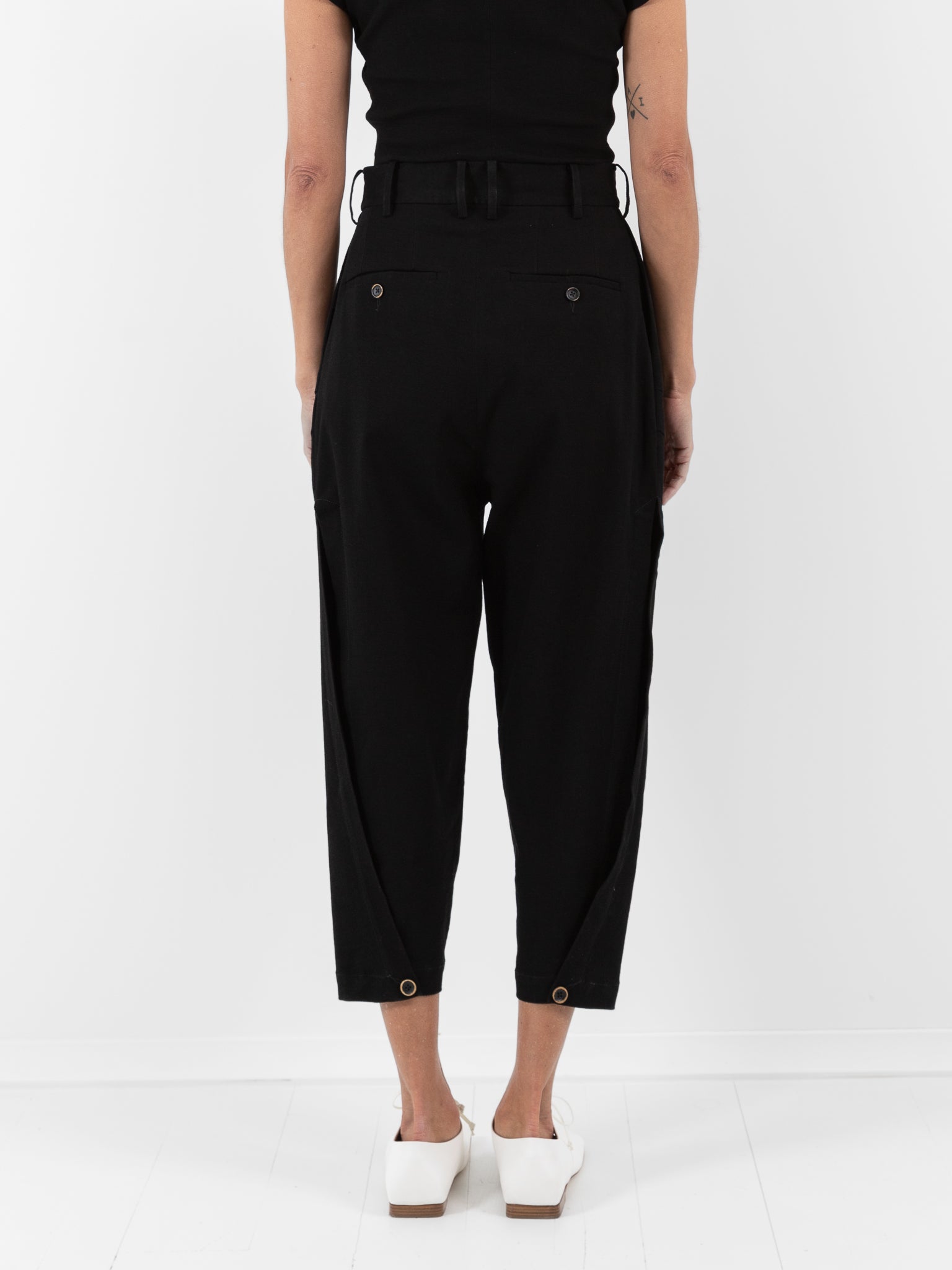 Uma Wang Pear Pants in Black - UMA WANG at Worthwhile - shop PANT