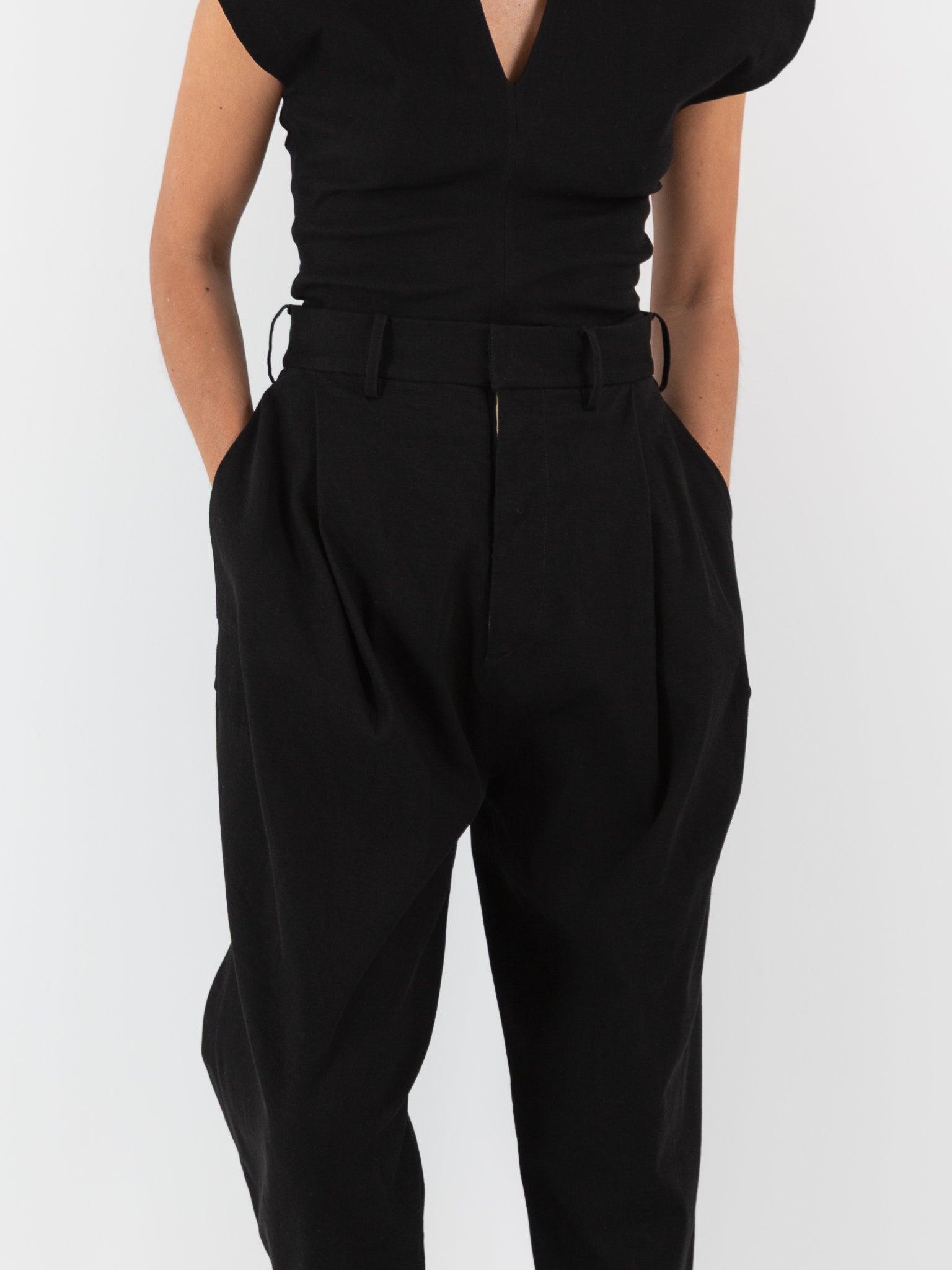 Uma Wang Pear Pants in Black - UMA WANG at Worthwhile - shop PANT
