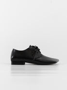 Uma Wang Square Derby in Shiny Black - UMA WANG at Worthwhile - shop SHOES