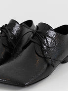 Uma Wang Square Derby in Shiny Black - UMA WANG at Worthwhile - shop SHOES