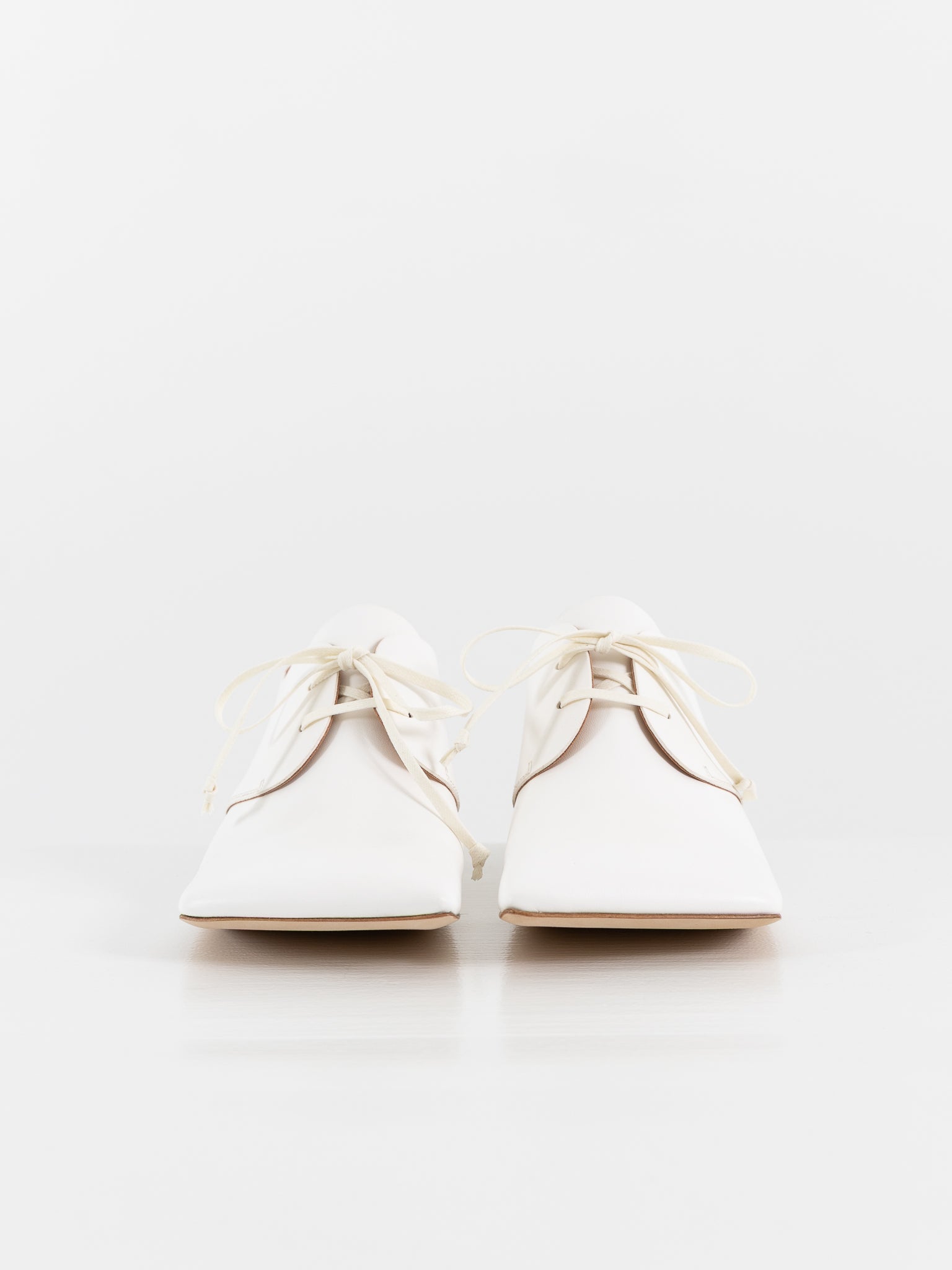 Uma Wang Square Derby in Off White - UMA WANG at Worthwhile - shop SHOES