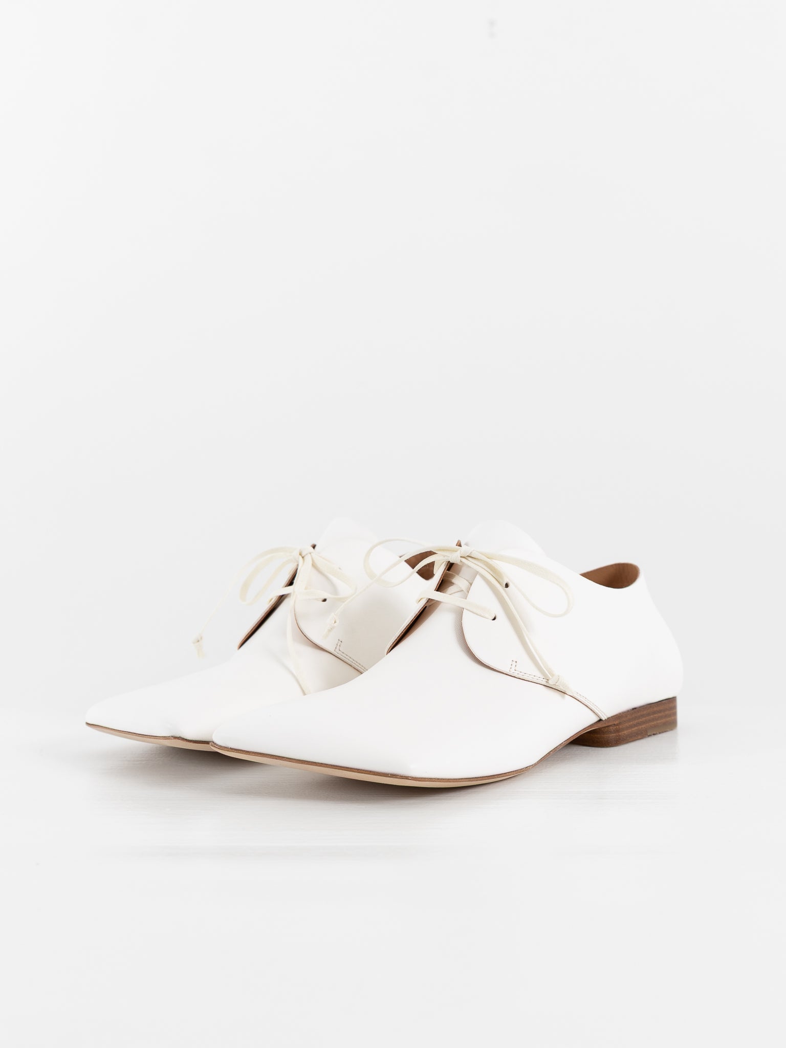 Uma Wang Square Derby in Off White - UMA WANG at Worthwhile - shop SHOES