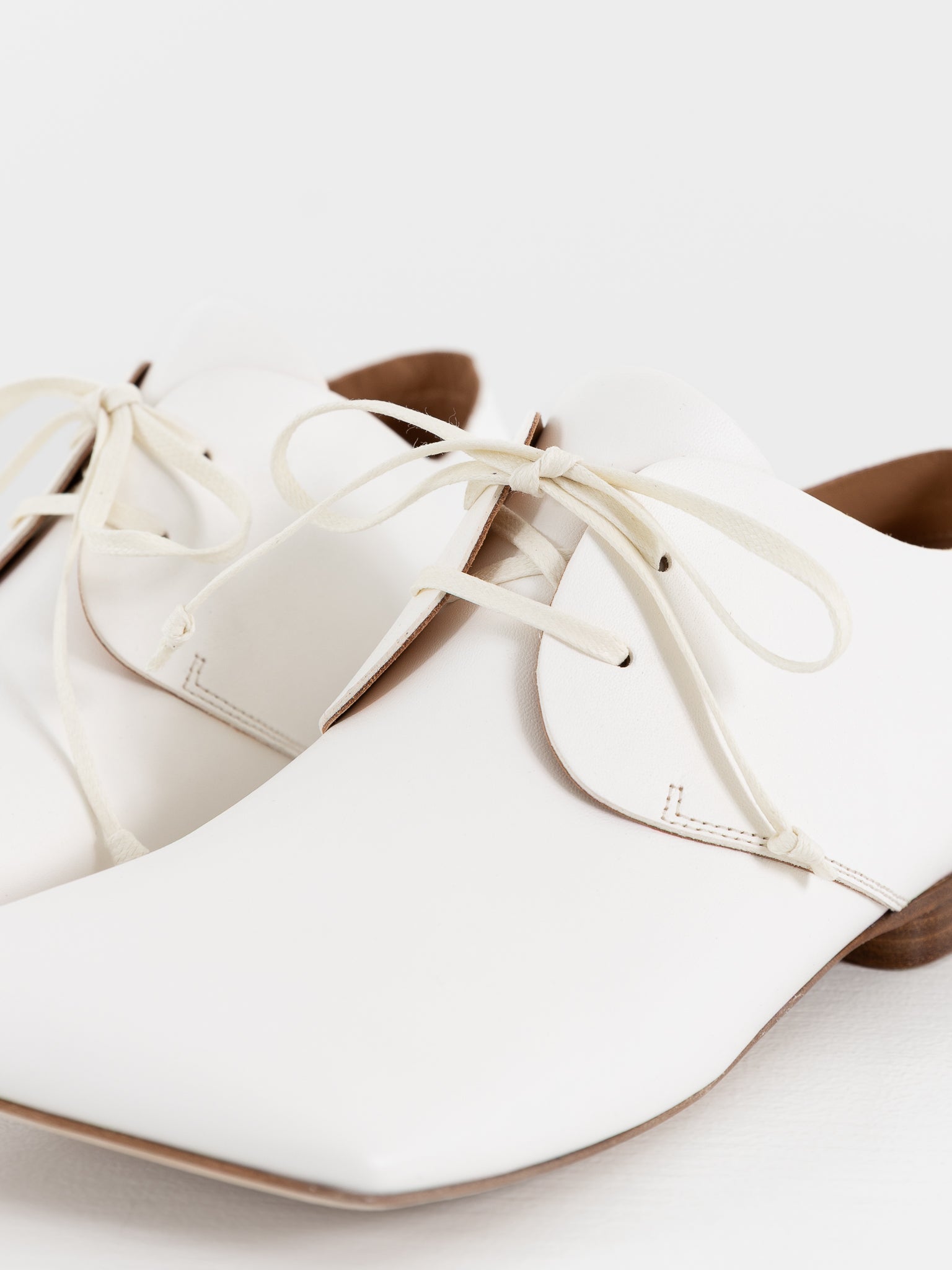 Uma Wang Square Derby in Off White - UMA WANG at Worthwhile - shop SHOES