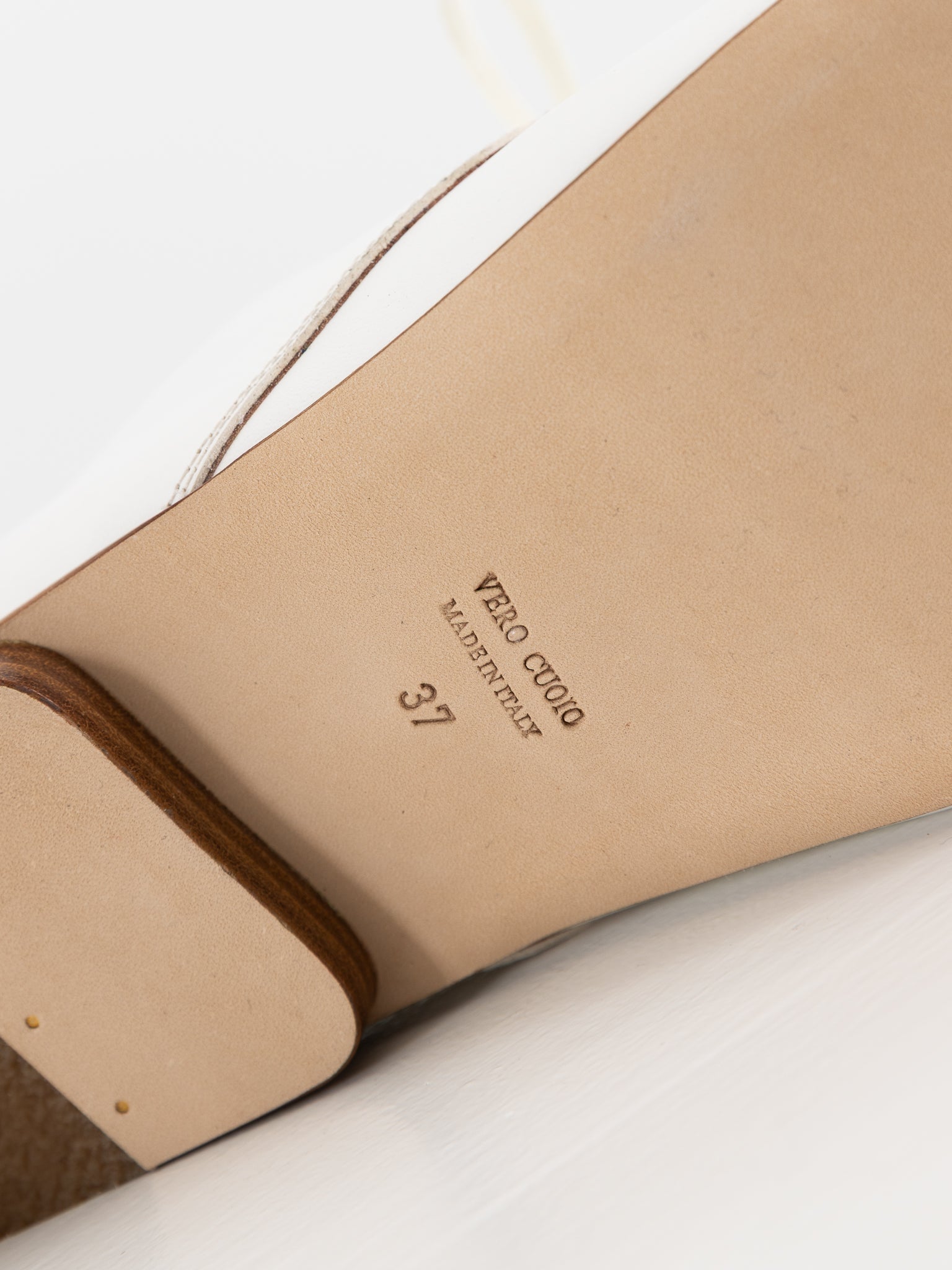 Uma Wang Square Derby in Off White - UMA WANG at Worthwhile - shop SHOES