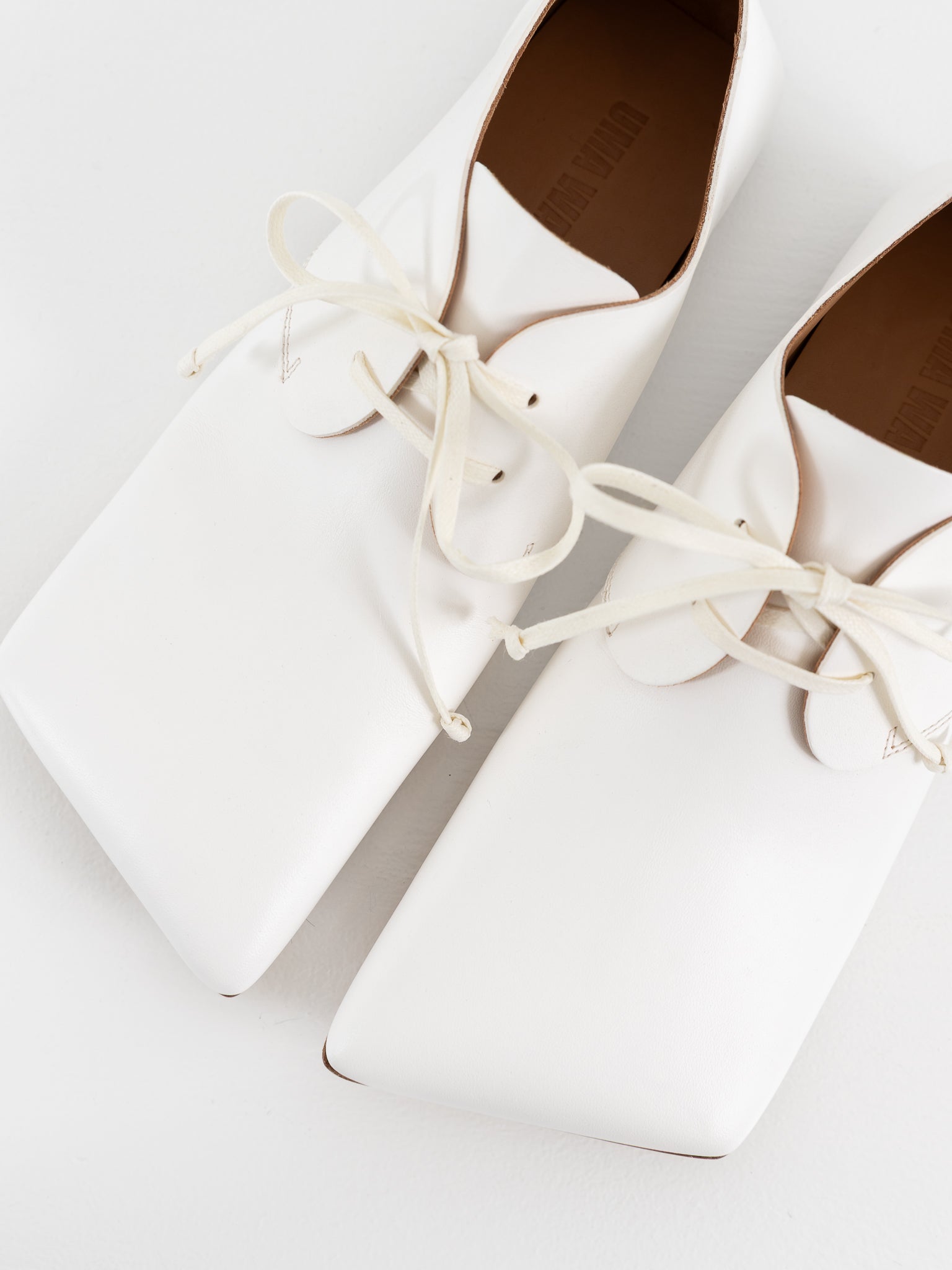 Uma Wang Square Derby in Off White - UMA WANG at Worthwhile - shop SHOES