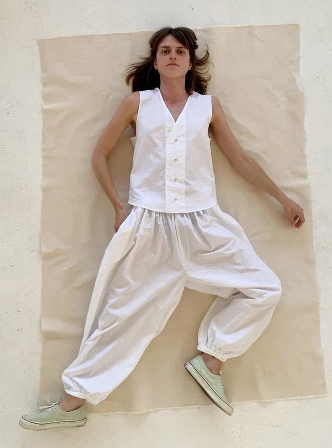 SONO Victor Vest in White - SONO at Worthwhile - shop VEST