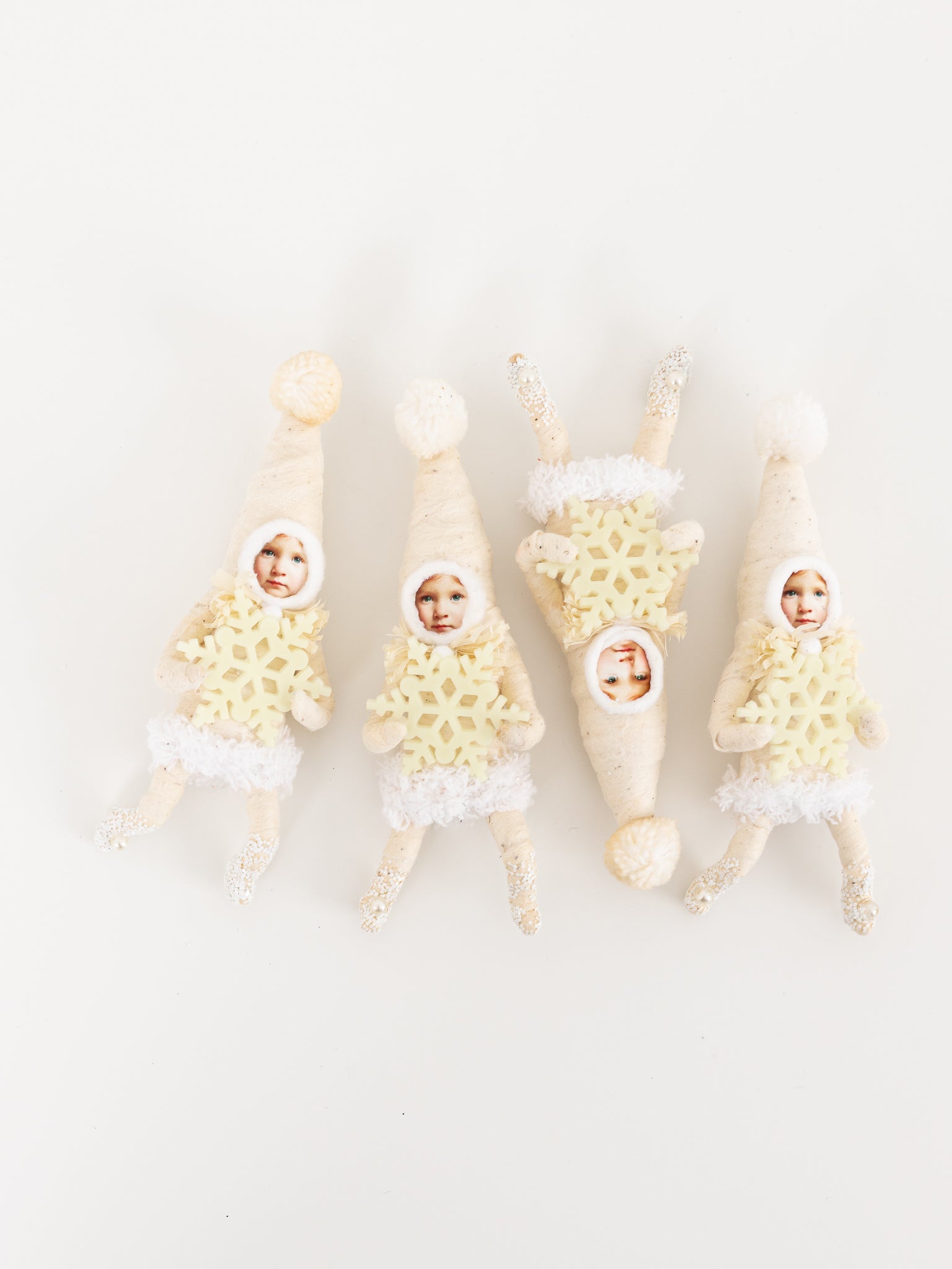 Elf Child with Glow Snowflake Ornament - VINTAGE BY CRYSTAL at Worthwhile - shop ORNAMENT