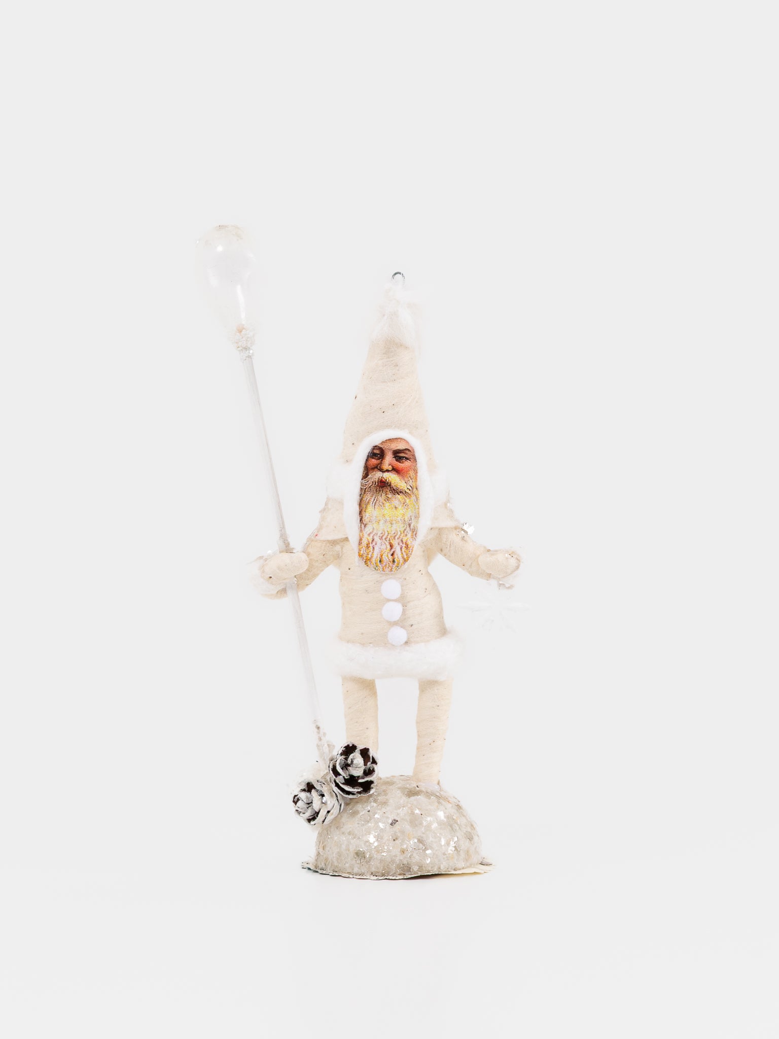 Winter Ice Santa Figure - VINTAGE BY CRYSTAL at Worthwhile - shop ORNAMENT
