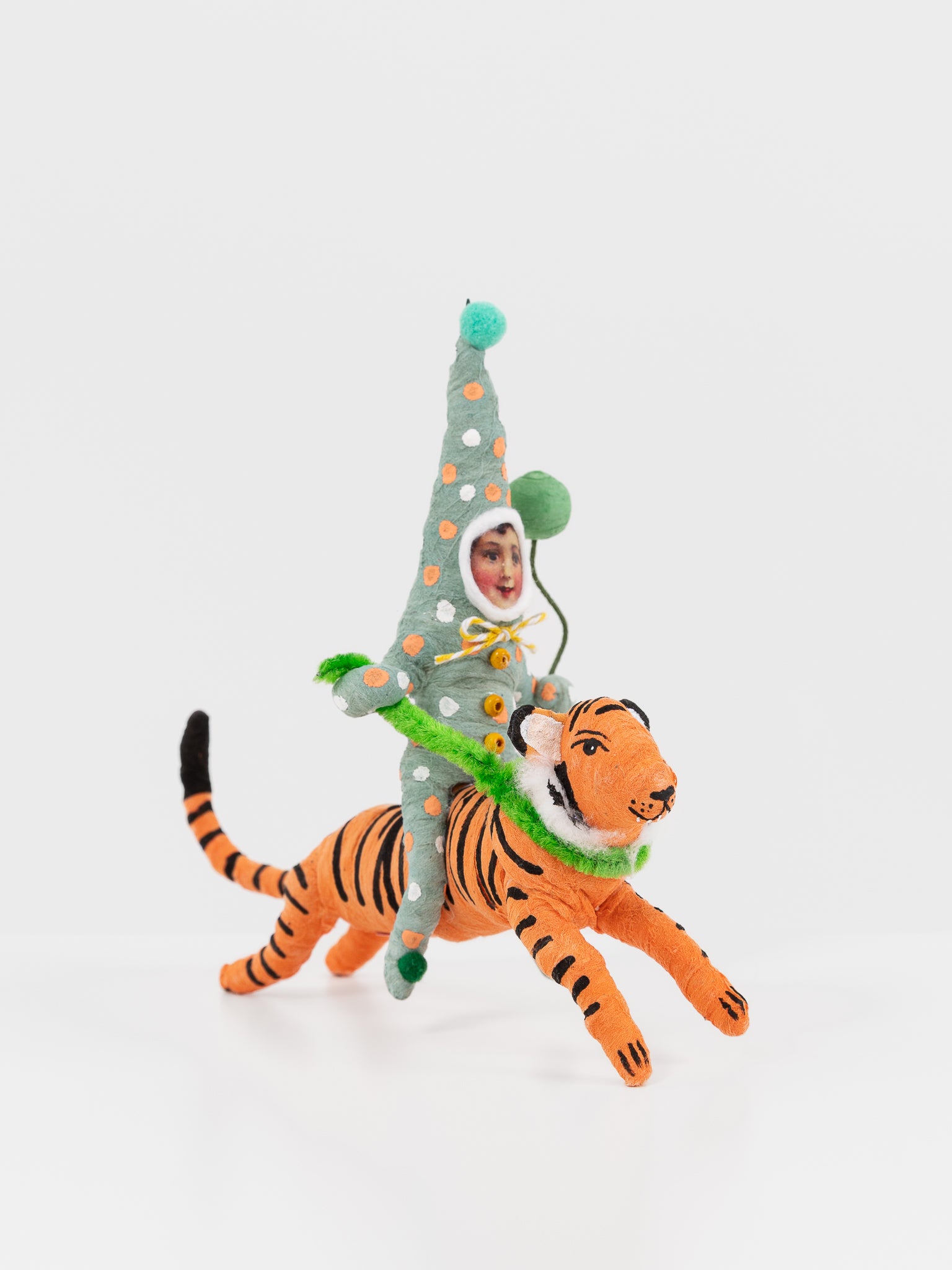 Leaping Tiger Rider Ornament - VINTAGE BY CRYSTAL at Worthwhile - shop ORNAMENT