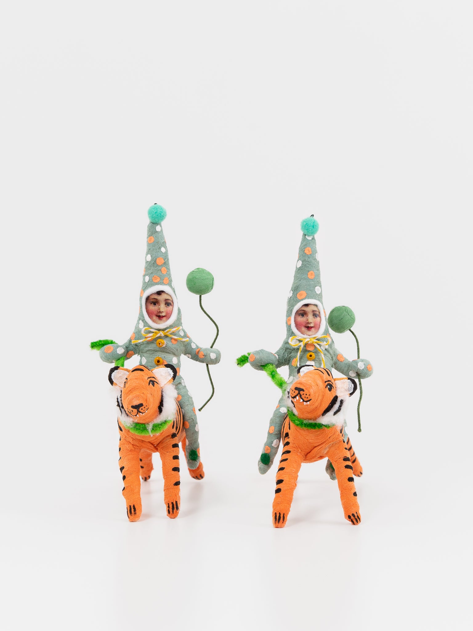 Leaping Tiger Rider Ornament - VINTAGE BY CRYSTAL at Worthwhile - shop ORNAMENT