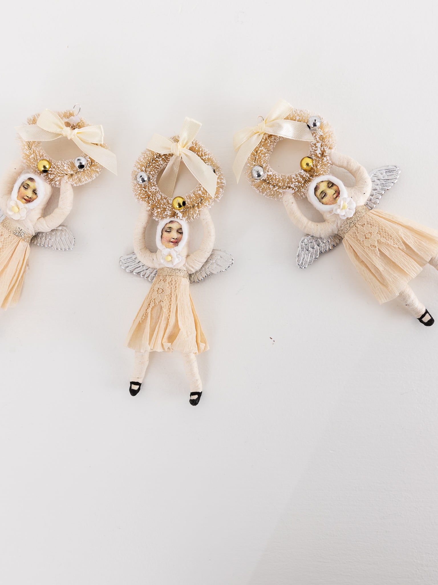 Wreath Angel Ornament - VINTAGE BY CRYSTAL at Worthwhile - shop ORNAMENT